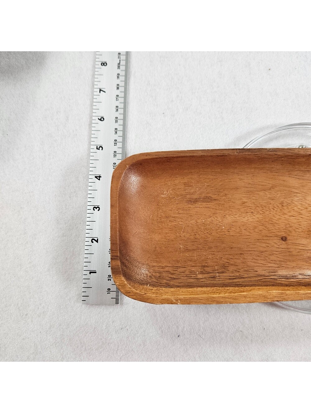 Vintage Wood Serving Tray Set 3 Bowls Philippines Mahogany Condiment Snack - Picture 7 of 12